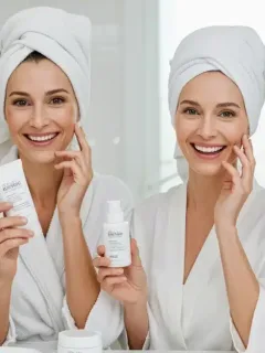 Women applying anti-aging skincare products, highlighting effective routines.