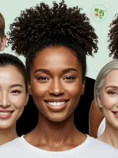 Diverse individuals with healthy, glowing skin, representing the success of microbiome-friendly skincare.