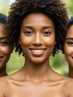 Radiant, even-toned skin after successful hyperpigmentation treatment, smiling confidently