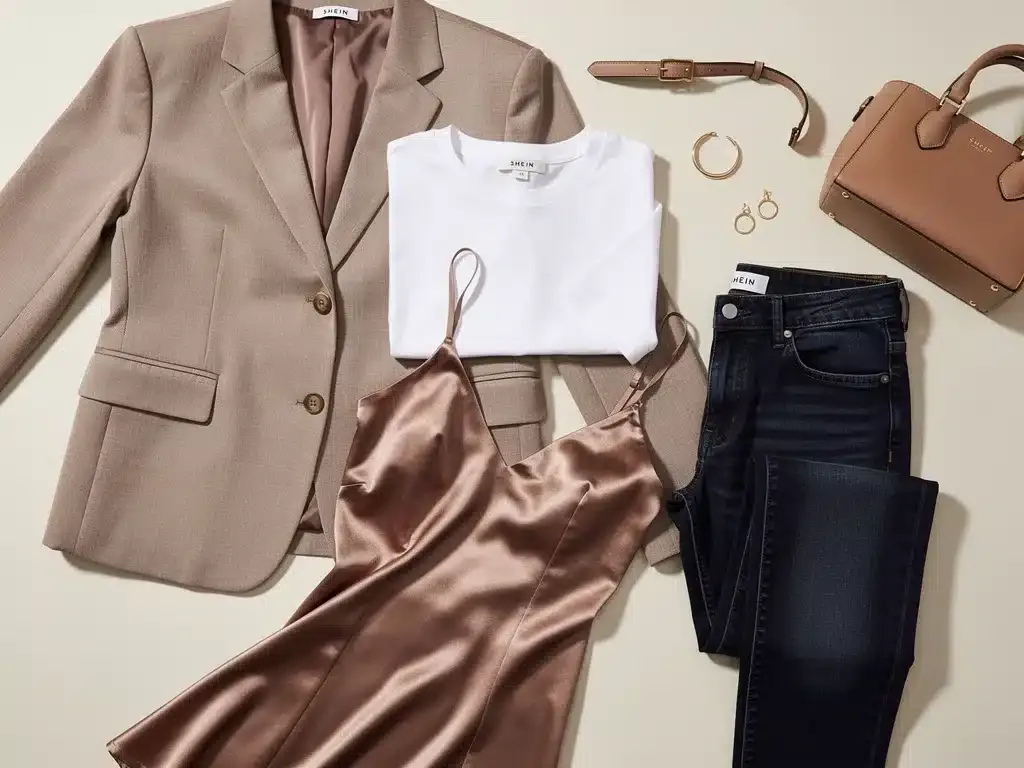 Shein essential clothing items for a capsule wardrobe