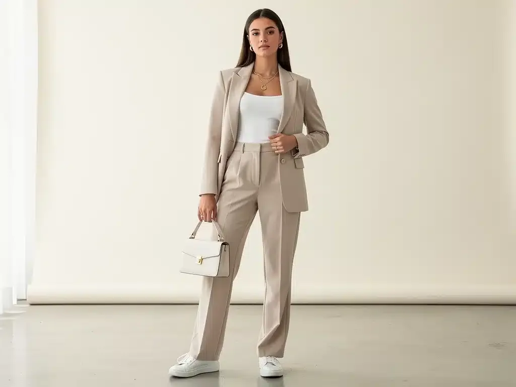 Woman in stylish Shein capsule wardrobe outfit 2026