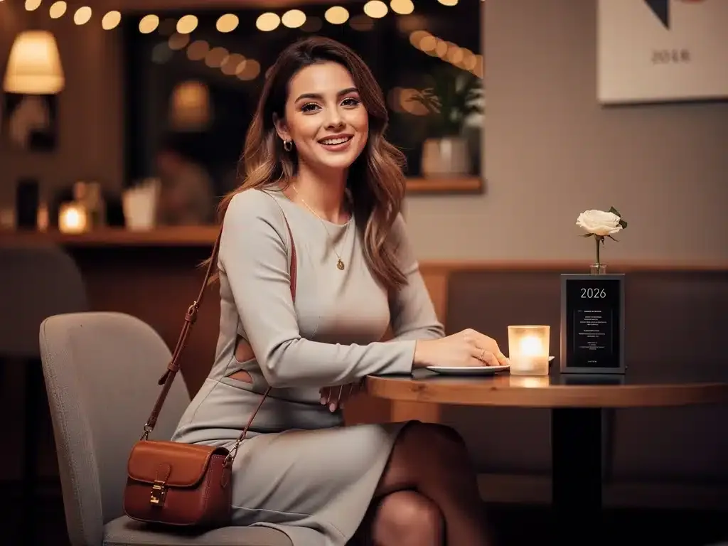 Stylish woman in affordable Shein date night outfit 2026