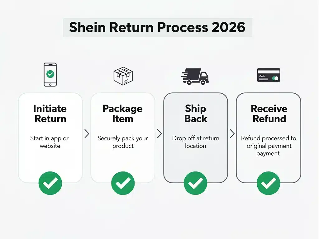 Shein return process flow chart 2026