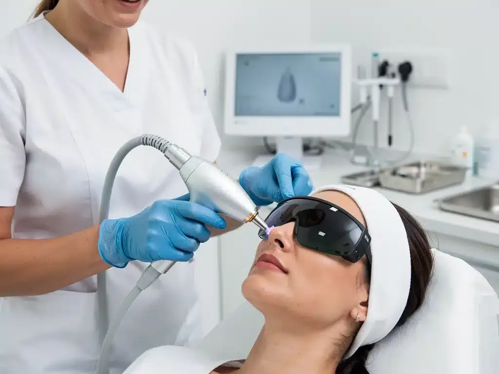 Advanced laser treatment for hyperpigmentation in clinic