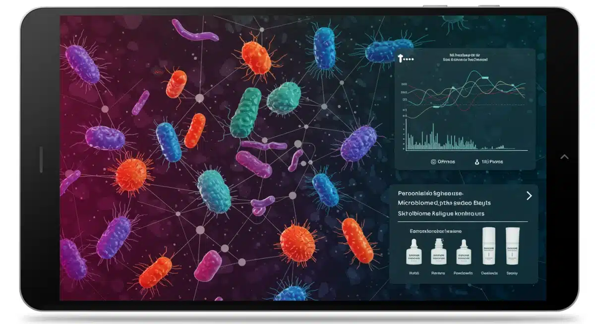 Digital display of skin microbiome sequencing data