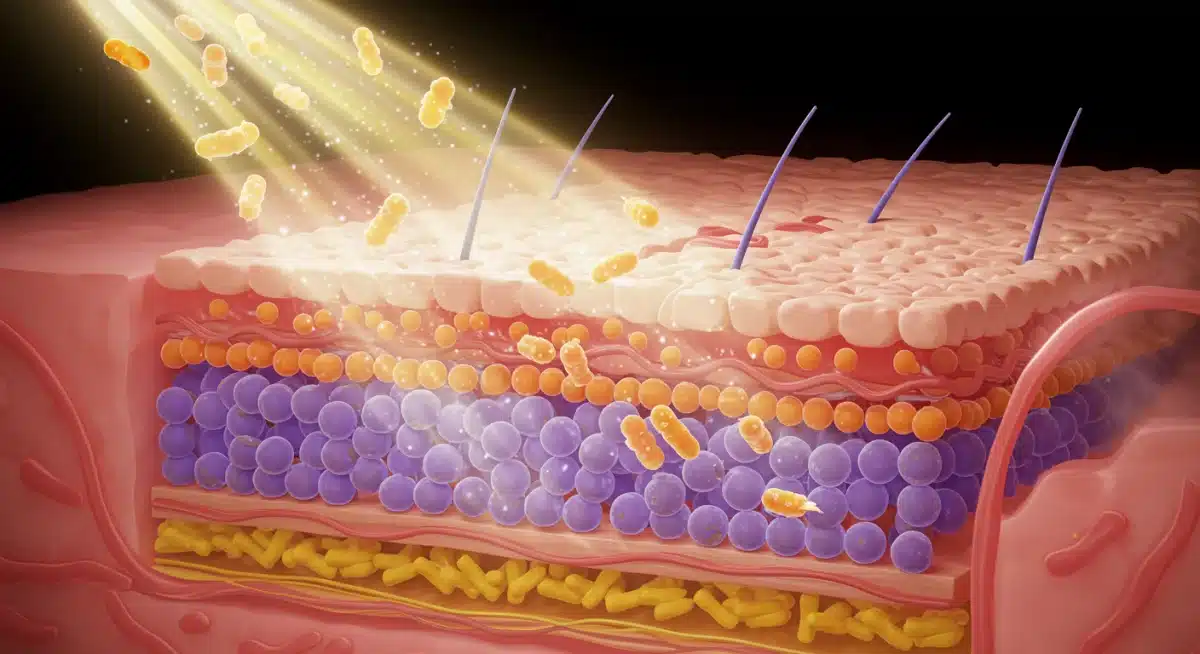 Skin barrier protection with beneficial microbiome